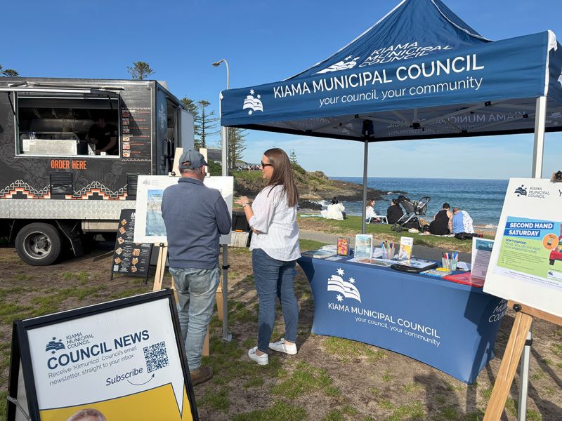 Council stall at Kiama Farmers' Market