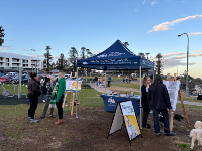 Council stall at Kiama Farmers' Market - July 2025